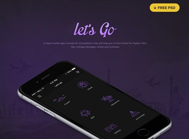 Let’s Go 旅游类App UI下载