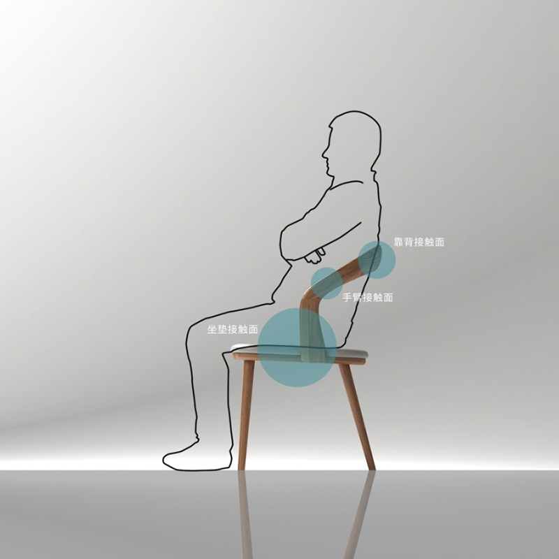 木跡制品 U Chair 實木椅