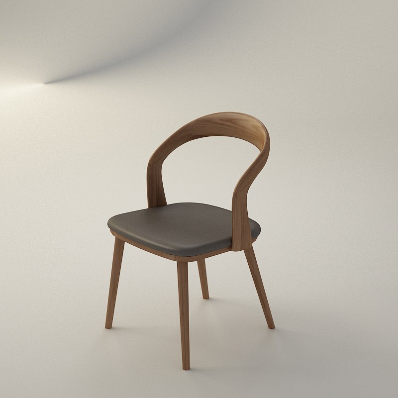 木迹制品 U Chair 实木椅