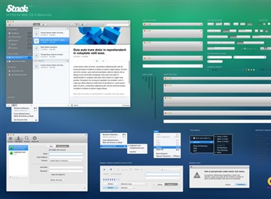 MAC OS X YOSEMITE（优胜美地）界面PSD打包下载