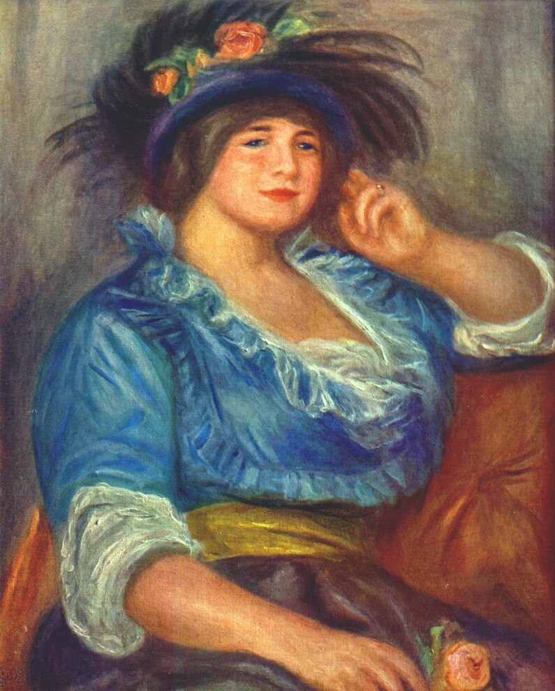 法国印象派画家皮埃尔·奥古斯特·雷诺阿（Pierre-Auguste Renoir）油画作品