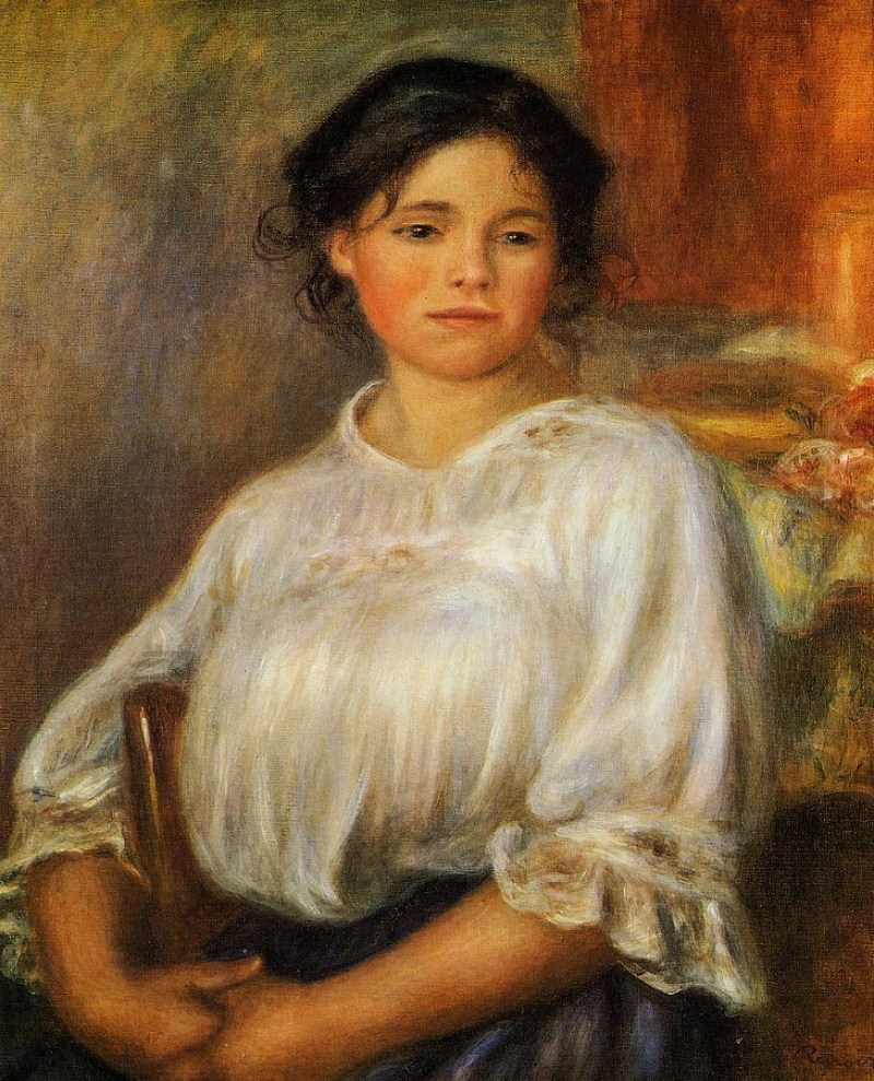 法國印象派畫家皮埃爾·奧古斯特·雷諾阿（Pierre-Auguste Renoir）油畫作品