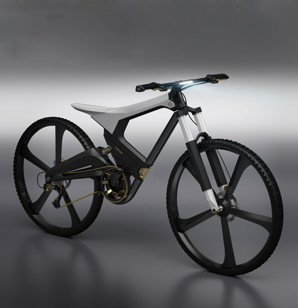 X-BIKE 可折叠碳铝山地概念自行车设计