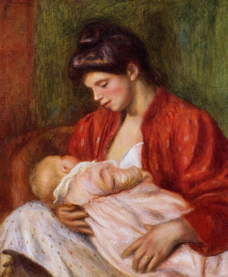 法國印象派畫家皮埃爾·奧古斯特·雷諾阿（Pierre-Auguste Renoir）油畫作品