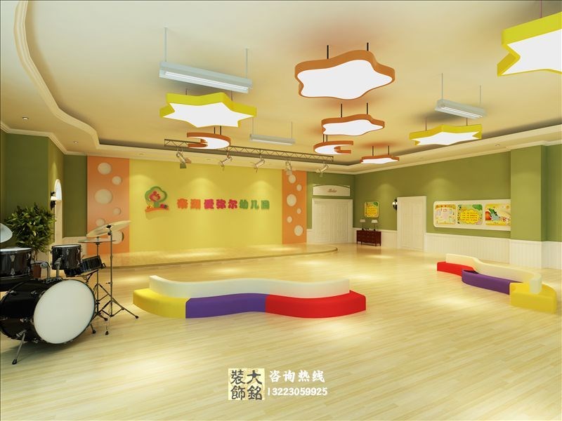郑州帝湖幼儿园设计-爱弥尔幼儿园设计装修