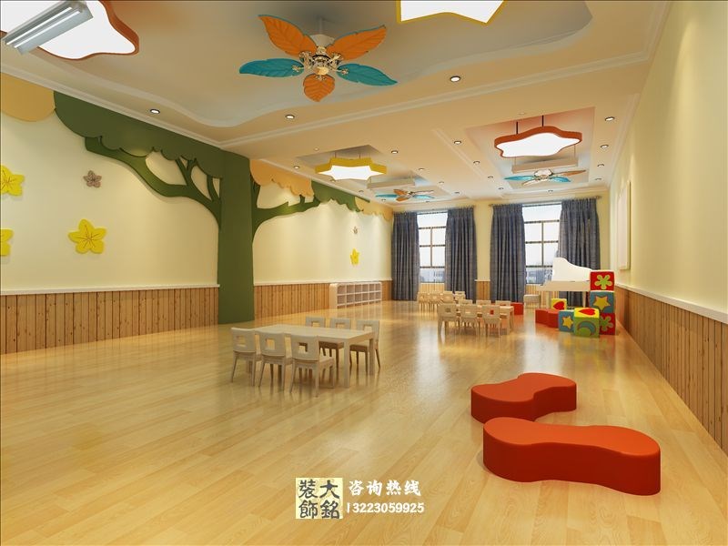 郑州帝湖幼儿园设计-爱弥尔幼儿园设计装修