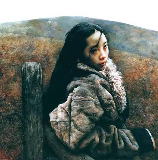 纯净之美！画笔下的西藏女孩