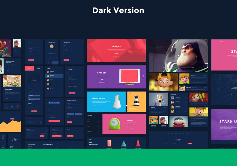 Free PSD Stark UI Kit