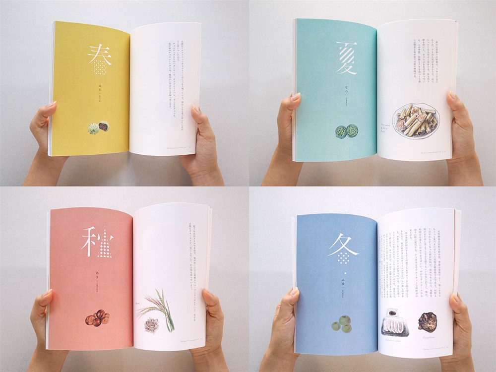 The four seasons of../ Book design