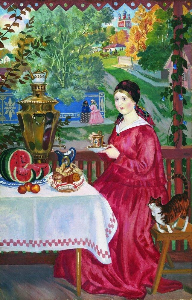 俄羅斯鮑里斯·克斯托依列夫（Boris Kustodiev）油畫精選