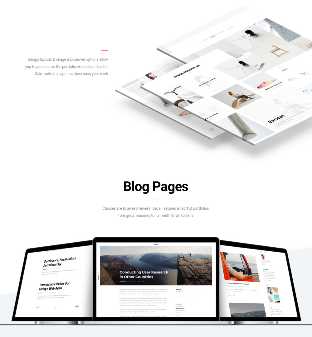 DECA - Creative Multi Concept Portfolio Template