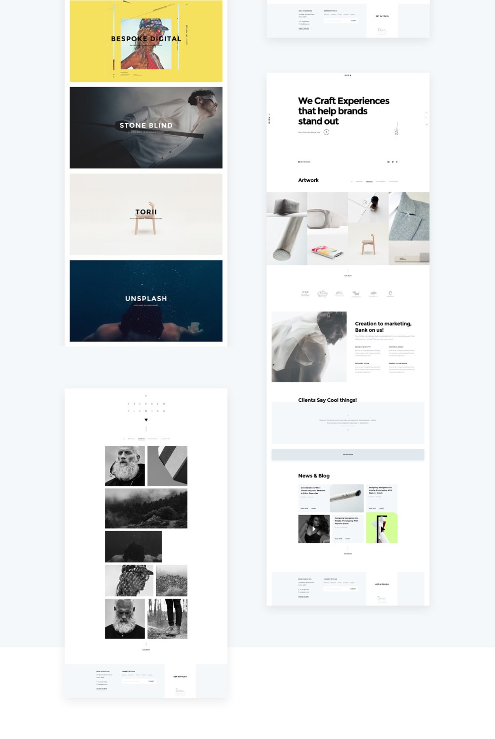 DECA - Creative Multi Concept Portfolio Template