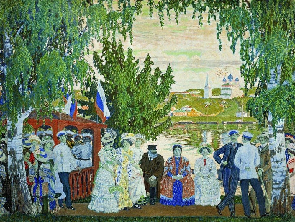 俄羅斯鮑里斯·克斯托依列夫（Boris Kustodiev）油畫作品