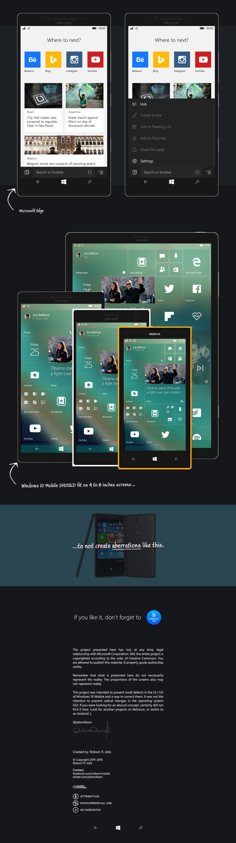 Windows 10 Mobile: Thinking about Details