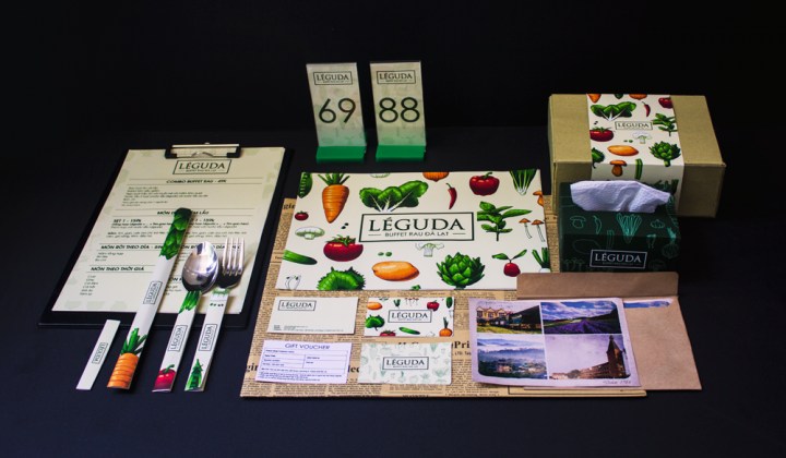 Leguda越南大叻蔬菜餐厅品牌视觉设计