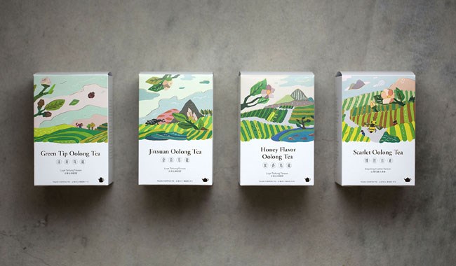 台湾设计师Nio Ni美丽的茶包装作品欣赏