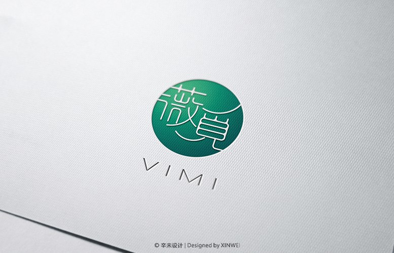 薇觅VIMI（高端礼服定制）品牌logo｜辛未设计