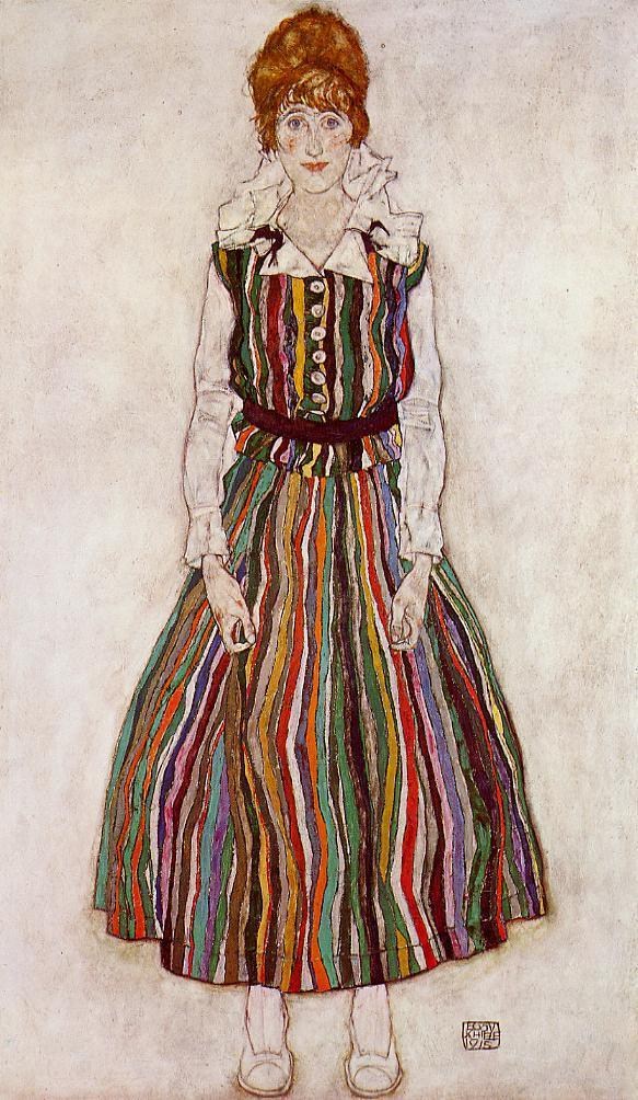 奥地利埃贡·席勒（Egon Schiele）油画作品欣赏