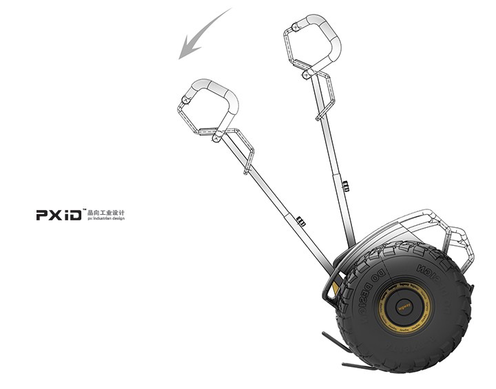 品向工业设计 pxid平衡车设计 代步工具设计 电动独轮车