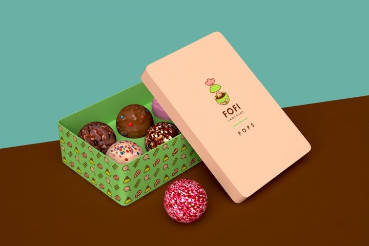 Fofi chocolat巧克力店品牌形象VI設(shè)計