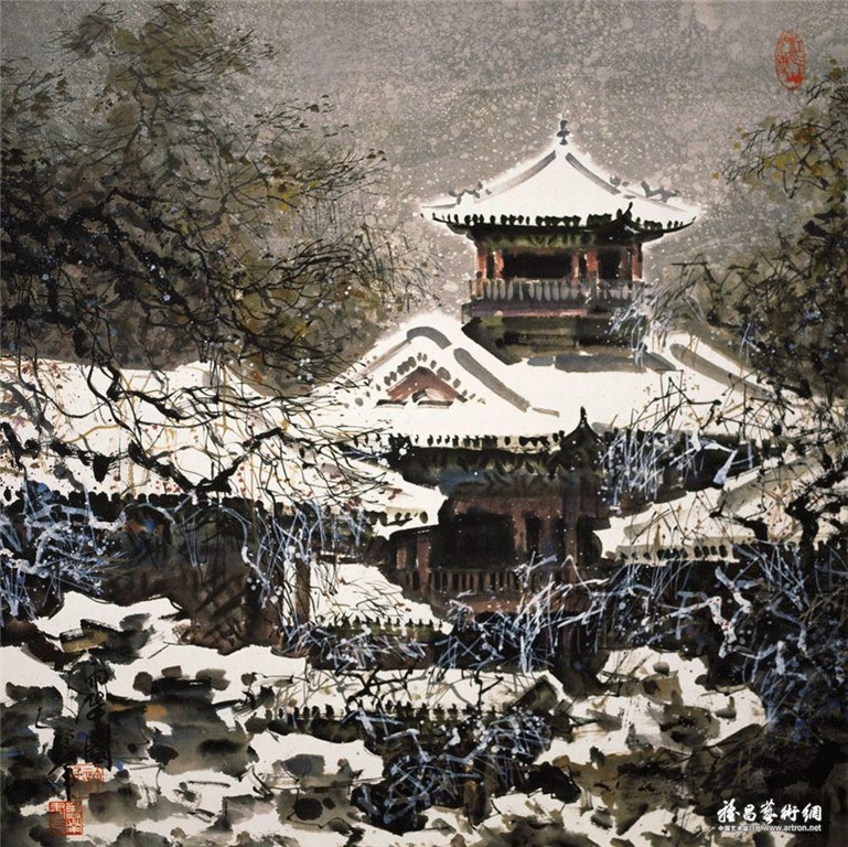 許全群國(guó)畫(huà)山水作品