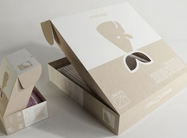 简约的镂空盒型包装设计