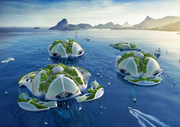 海洋，3D打印海洋大厦  Vincent Callebaut Architectures