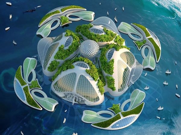 海洋，3D打印海洋大厦  Vincent Callebaut Architectures