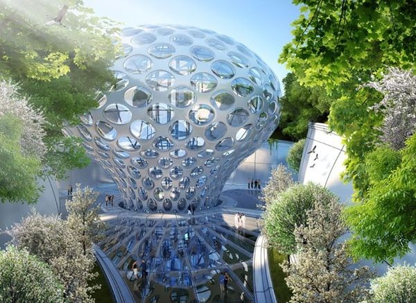 海洋，3D打印海洋大廈  Vincent Callebaut Architectures