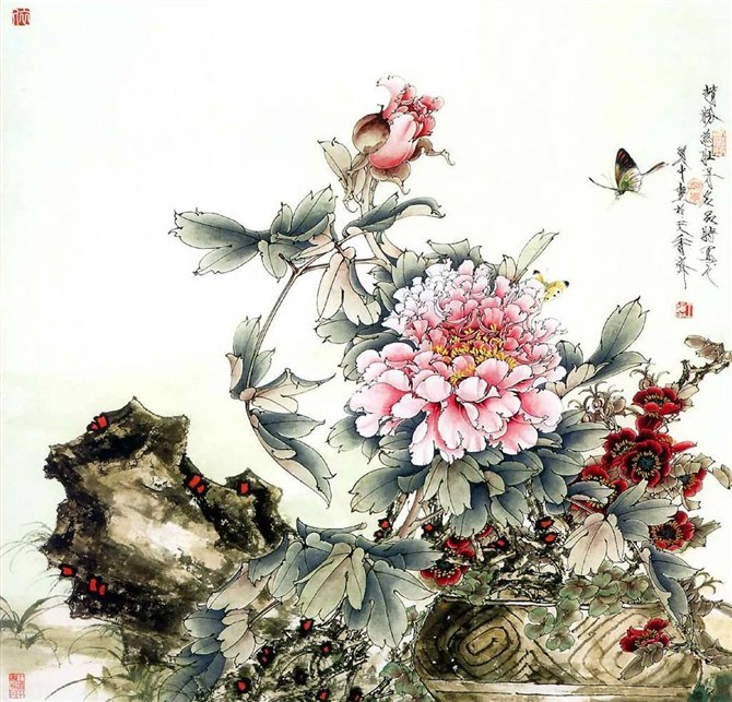 国画花卉：天香图
