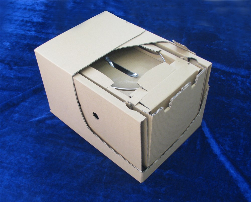 家居电锅缓冲包装结构设计 运输防护箱设计 取代泡沫的包装结构设计