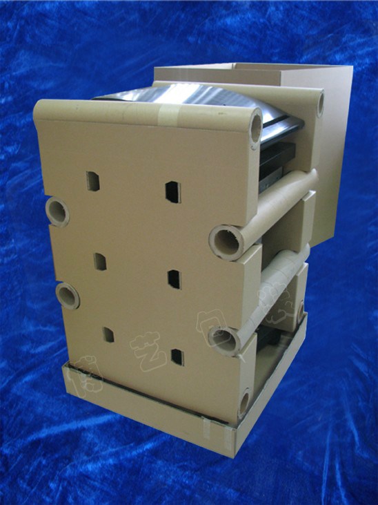 抗夹压抗抱重型全纸包装结构设计  重型缓冲防护包装结构设计