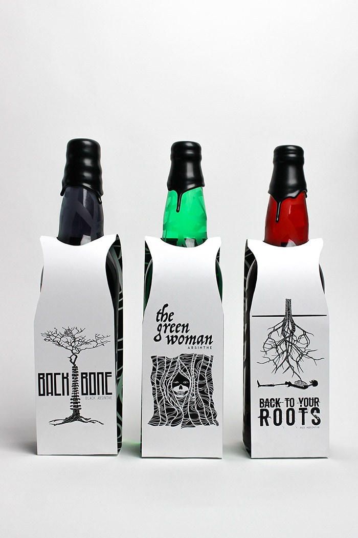 Absinthe Bottles酒包装设计