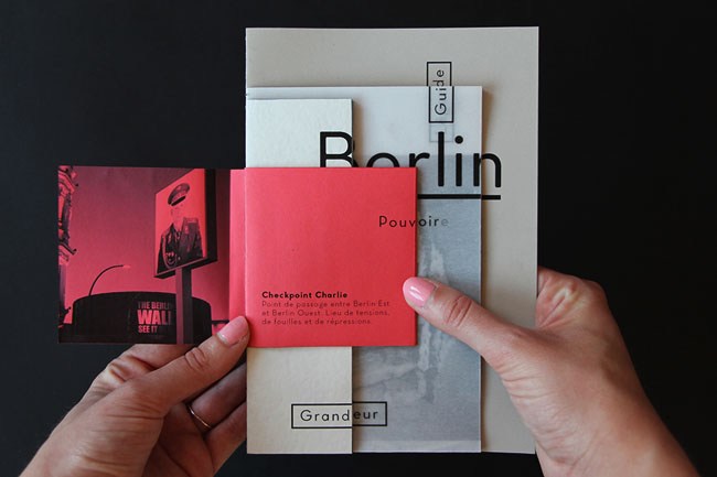 Berlin Histoire柏林旅行创意指南册设计