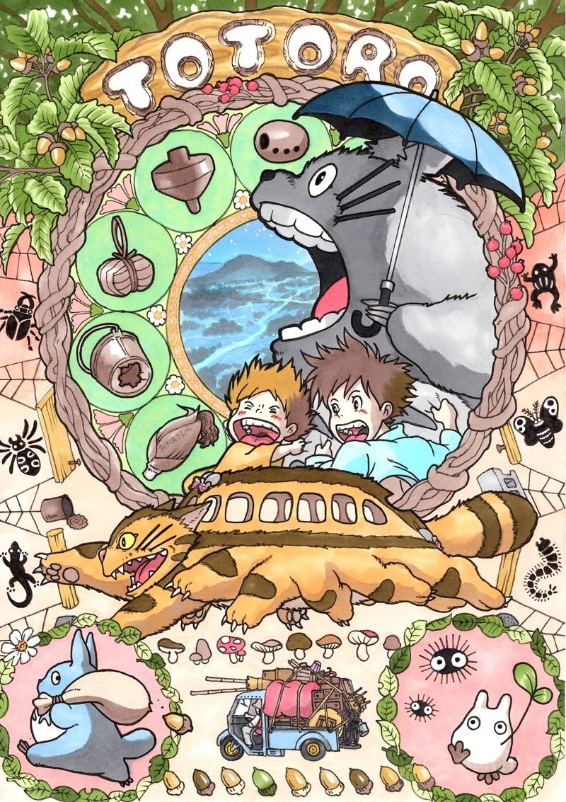 Ghibli工作室新艺术风格插画