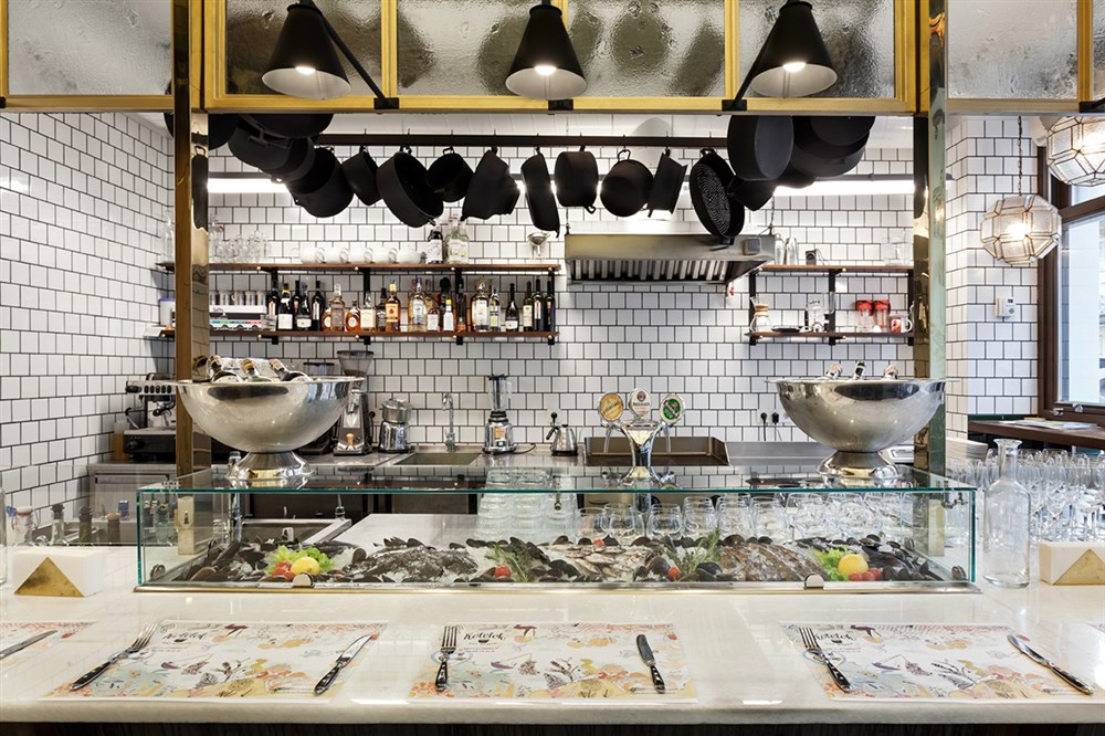 Kotelok Mussels Bar in Odessa, Ukraine. 2016