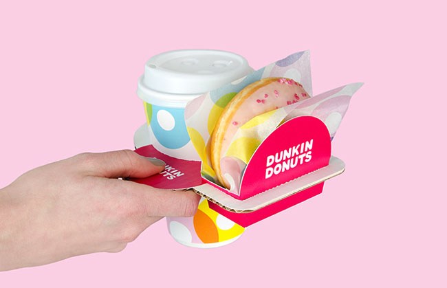 多彩甜甜圈创意包装设计