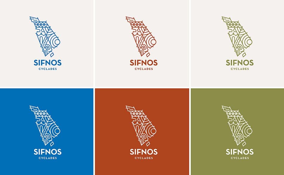 成都摩品品牌设计公司-Sifnos Island视觉识别设计欣赏分享