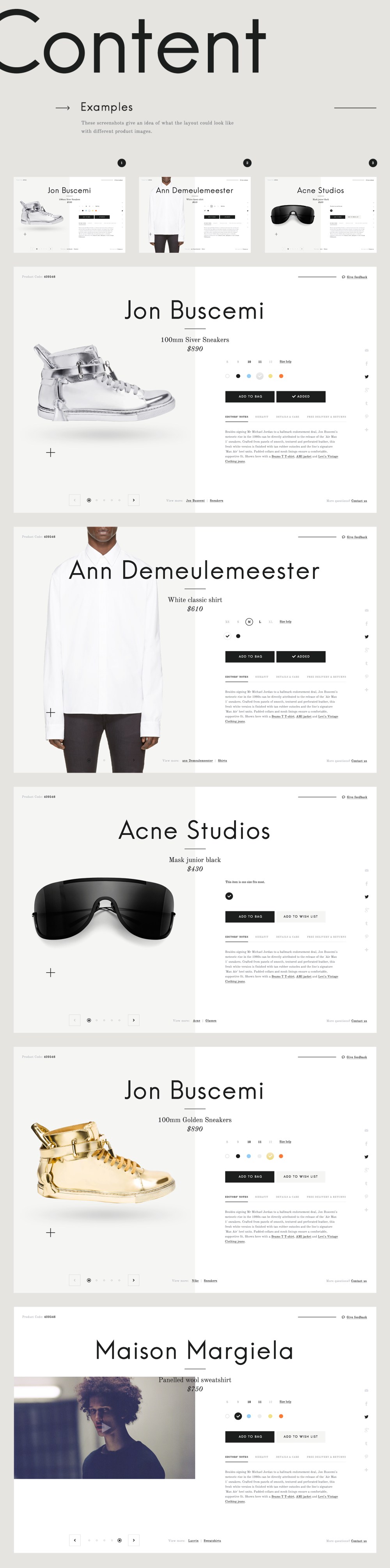 Mr Porter — Product Card Redesign