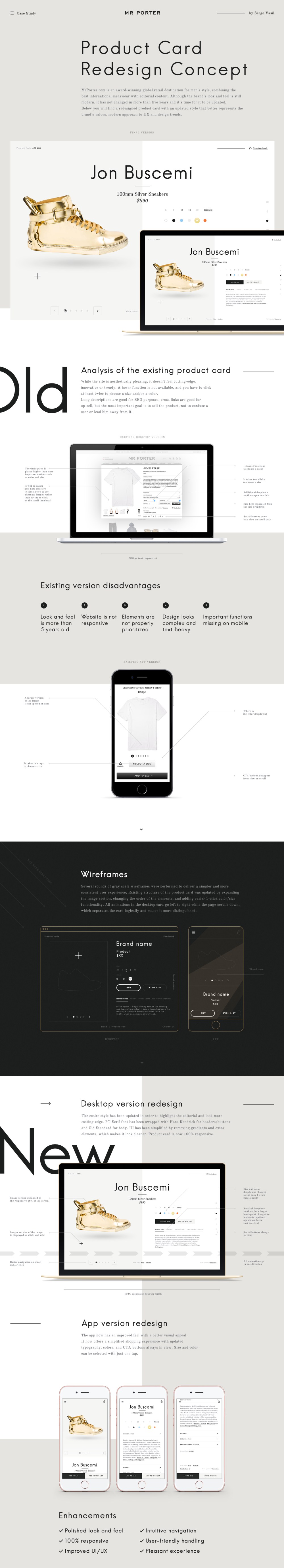 Mr Porter — Product Card Redesign