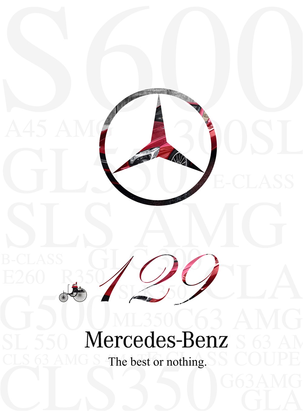 梅赛德斯－奔驰129周年品牌海报设计