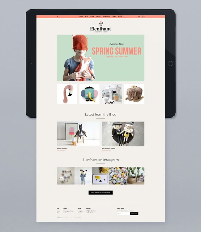 Elenfhant在線兒童精品店VI形象設(shè)計