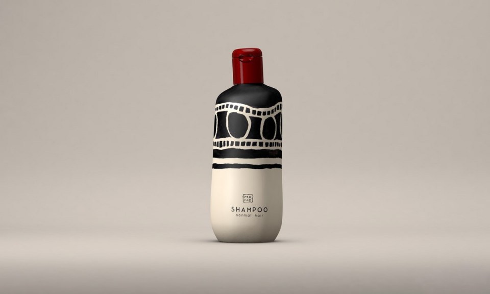 MANE护发产品原始朴实包装瓶设计