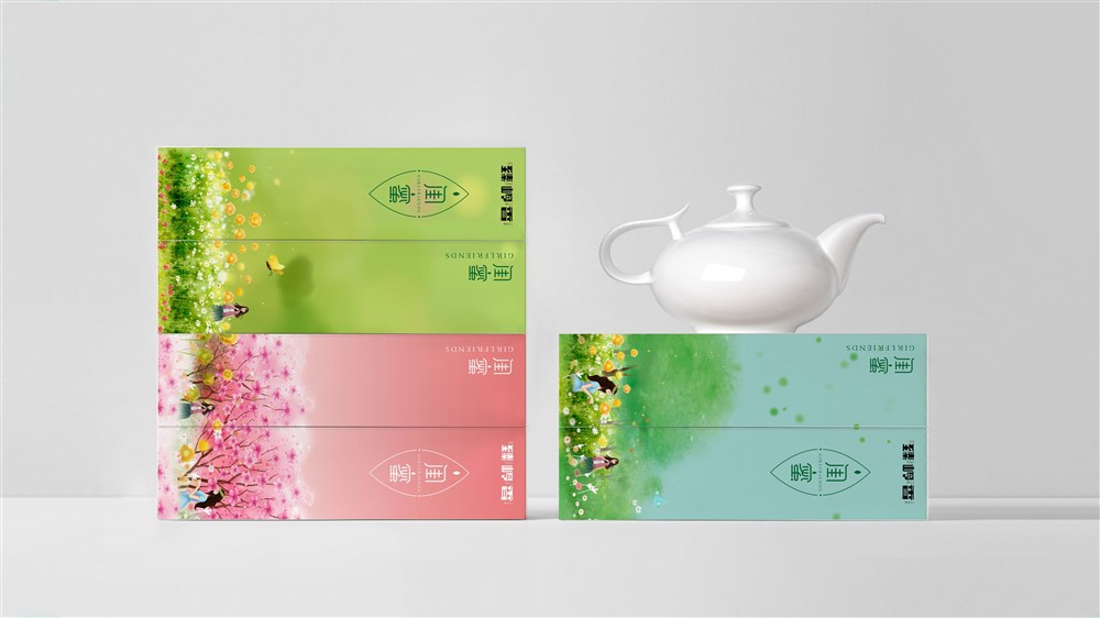 闺蜜系列茶饮包装设计
