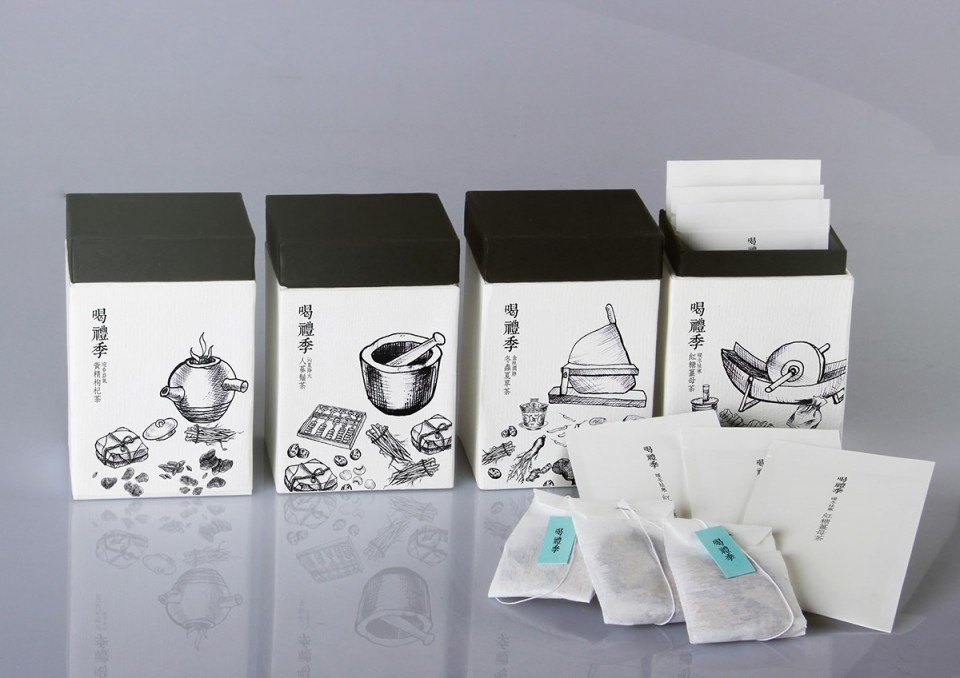 汉方养生茶包装