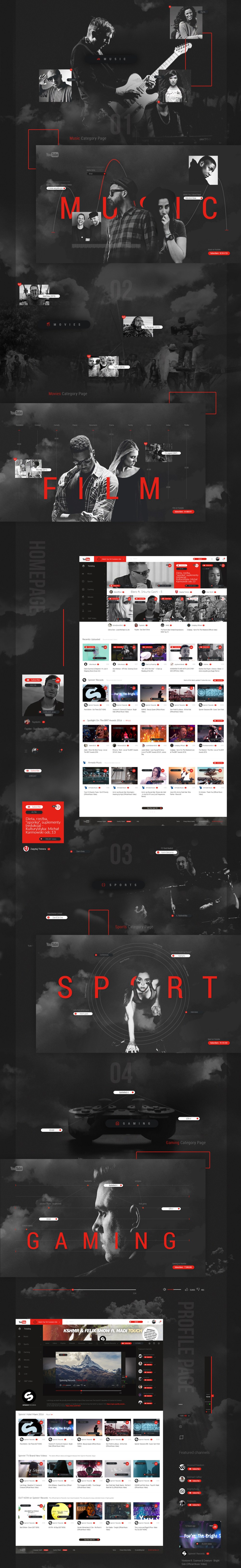 Youtube Redesign Concept - Gold Muse Award