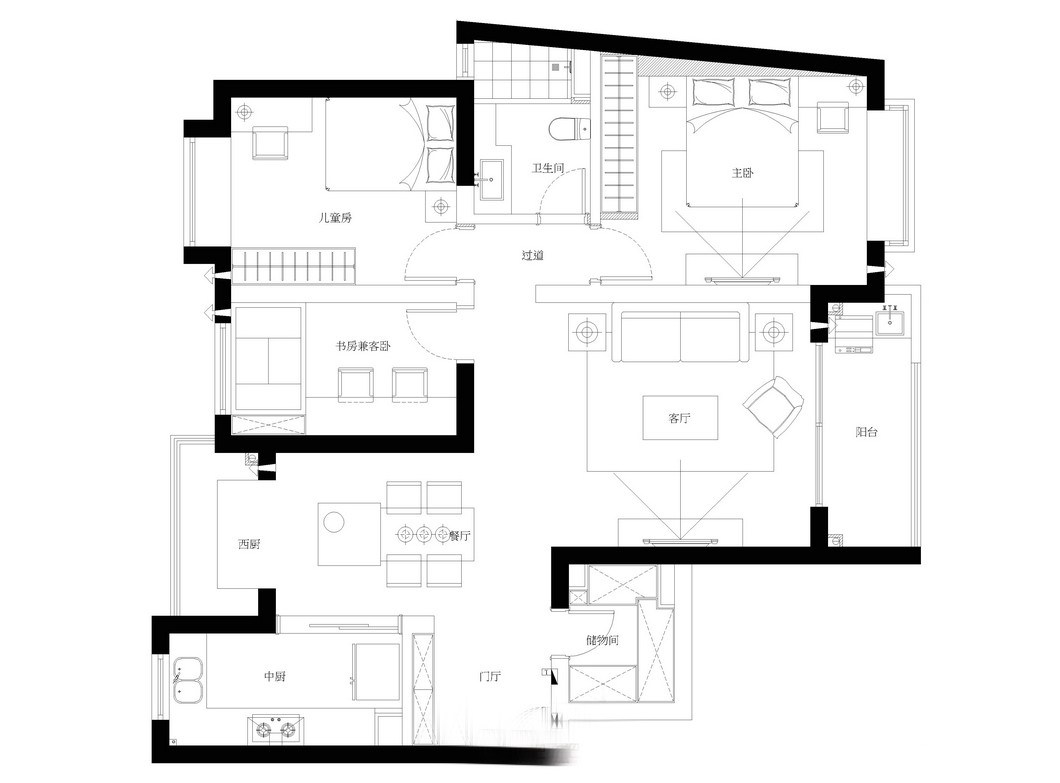 簡約風格的住宅