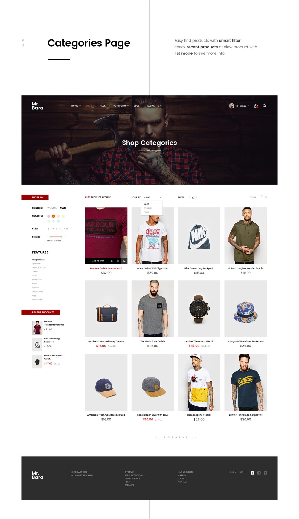 Mr.Bara Fashion Website