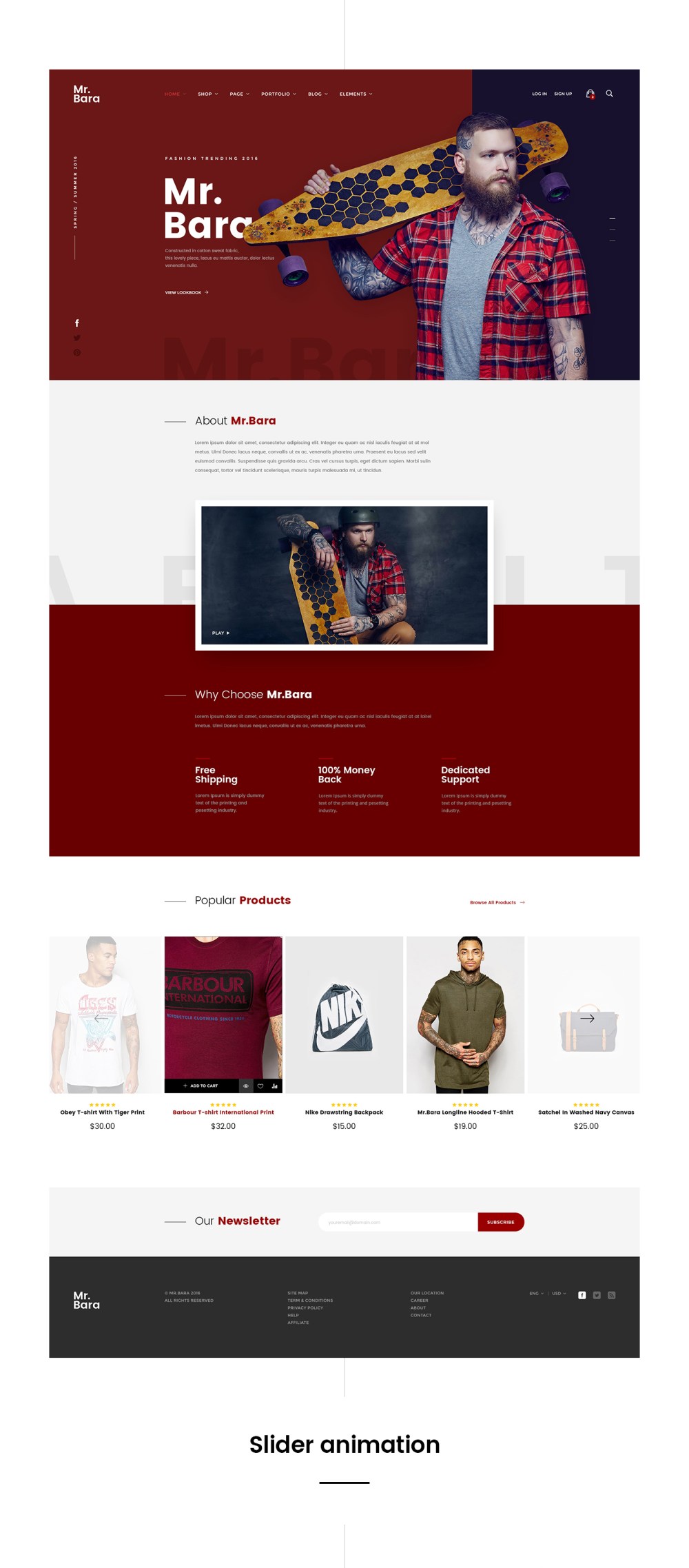 Mr.Bara Fashion Website