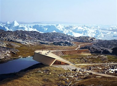 丹麦格陵兰冰峡湾观景台